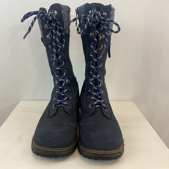 Blondo Blue Suede Boots Waterproof - Picture 6 of 14